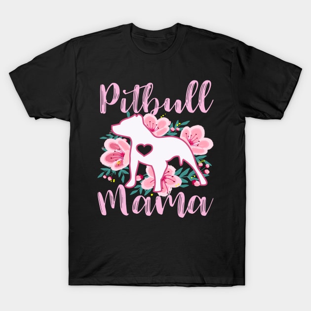 Pitbull mama T-Shirt by PrettyPittieShop